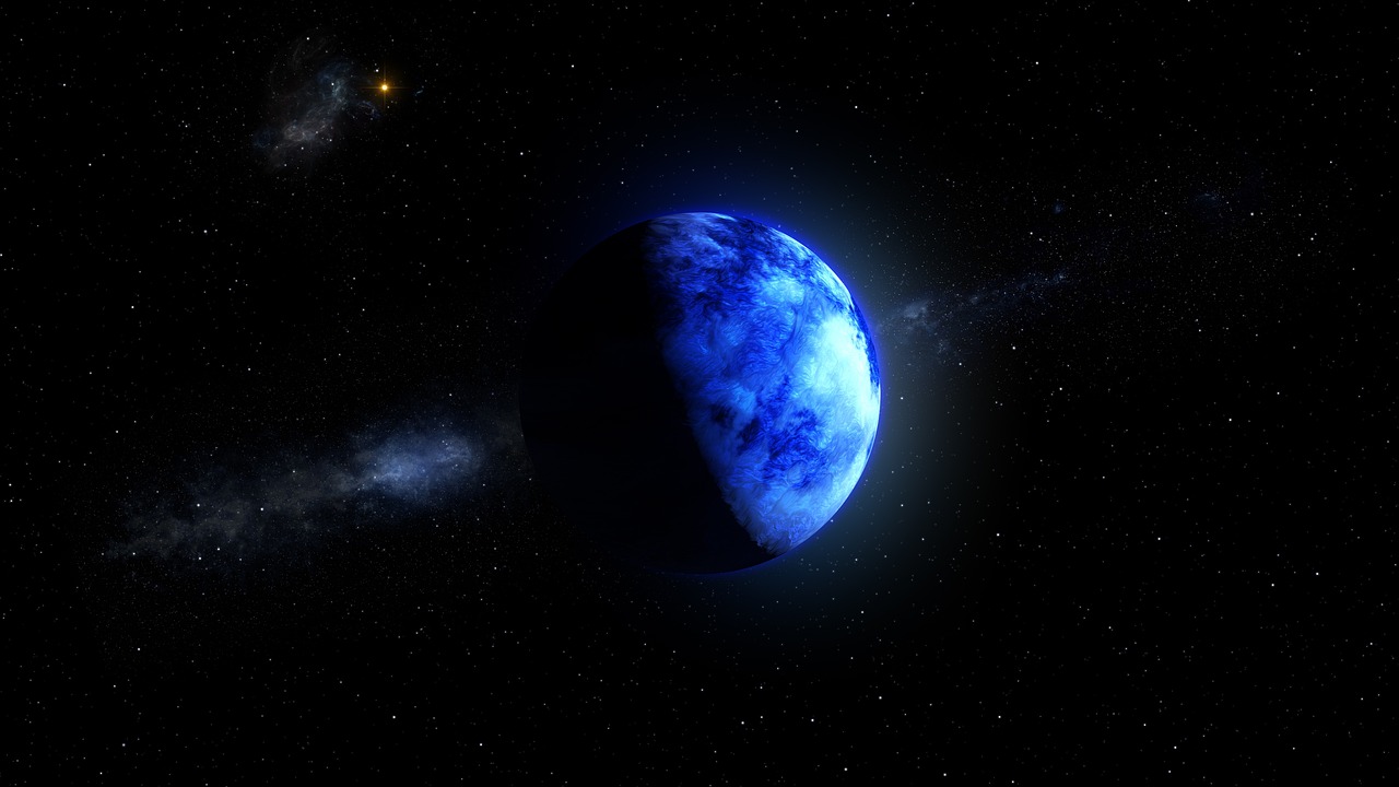 蓝色星球宇宙4K壁纸